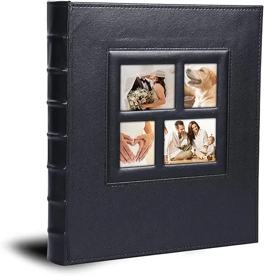 Vienrose Photo Album for 600 4x6 Photos Leather Cover Extra Large Capacity for Wedding Baby Vacation