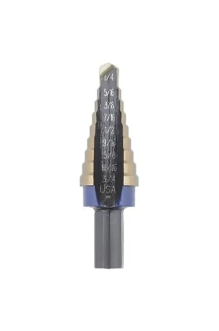 Irwin Tools IRWIN 10233CB Unibit 1/16-Inch 9-Steps Cobalt Alloy Steel Step Drill Bit