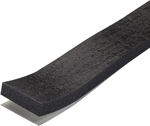 M-D Building Products 43154 3/8 in. x 1-1/4 in. x 10 ft. Black Sponge Window Seal for Ex-Large Gaps