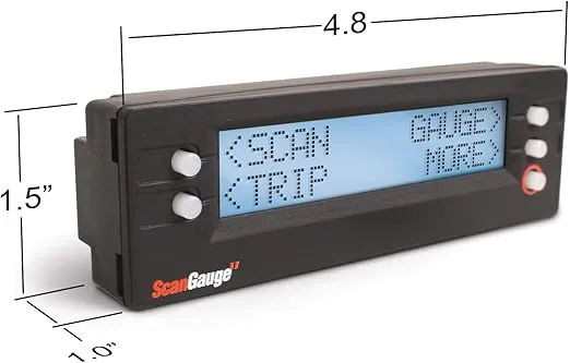 SG2 II Ultra Compact 3-in-1 Automotive Computer with Customizable Real-Time Fuel Economy Digital Gauges , Black , 5 Inch