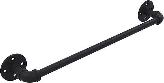 Allied Brass P-200-18-TB Pipeline Collection 18 Inch Towel Bar, 18", Matte Black