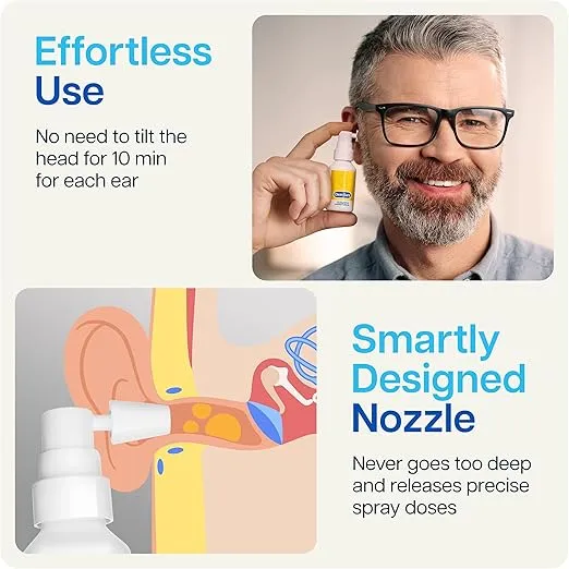 NAVEH PHARMA® CleanEars | Fast-Acting Ear Wax Removal Drops | Breaks Down & Dissolves Wax in Just 1 Treatment | Clinically Proven to Be 300% More Effective | All-Natural, Gentle & Safe | 1 Fl Oz