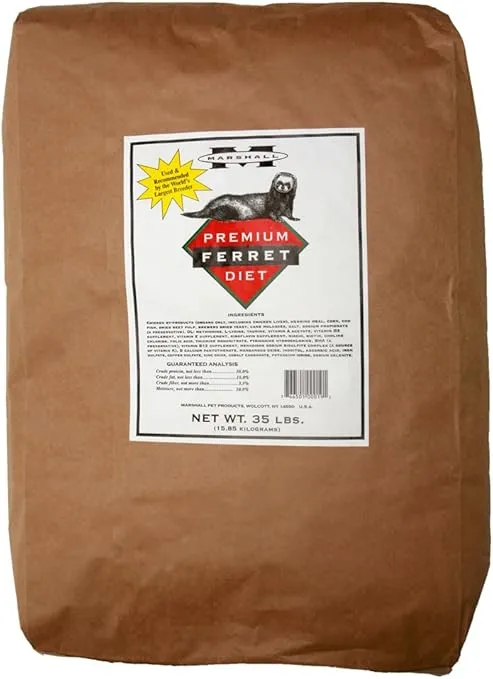 Marshall Premium Ferret Diet, 35-Pound Bag