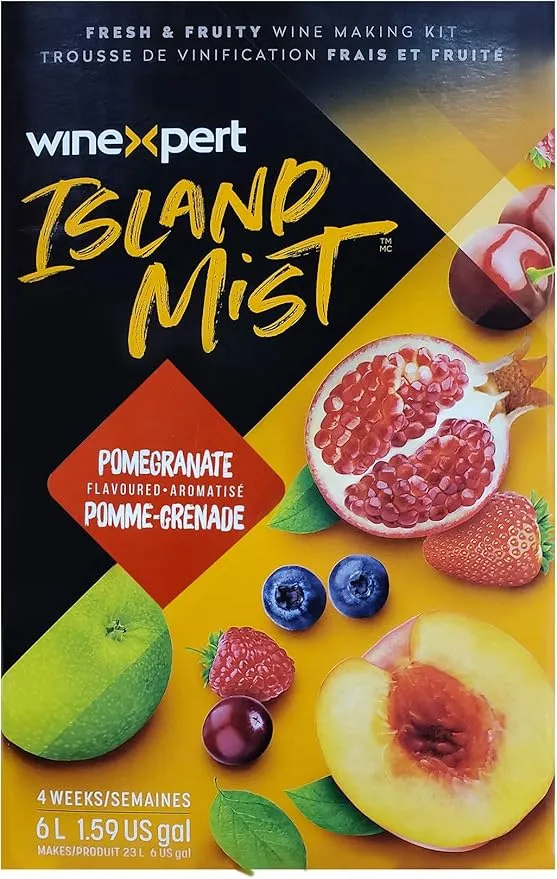 Winexpert HAR013 Island Mist Pomegranate 6L Wine Kit, White
