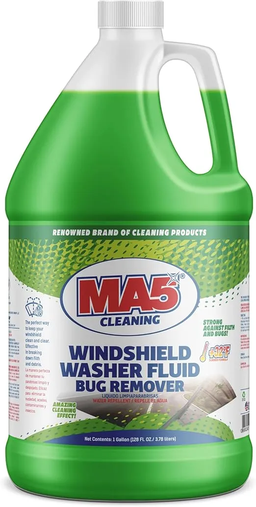 MA5X Bug Remover Windshield Washer Fluid, 1 Gallon