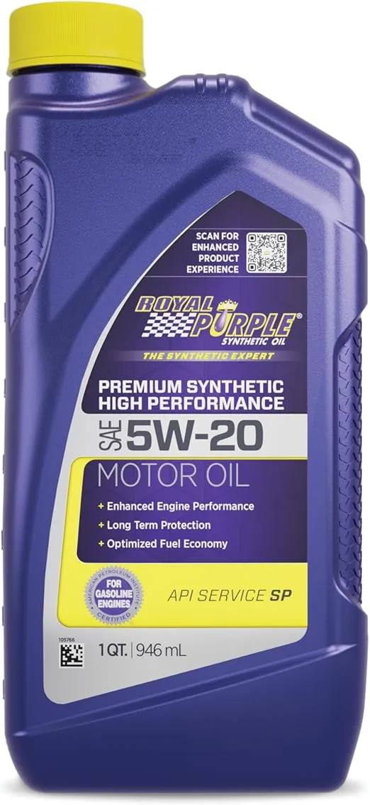Royal Purple ROY01520 Motor Oil 01520 SAE 5W-20, 32OZ/1QT (946ML)