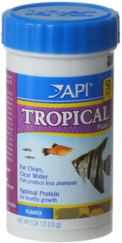 API TROPICAL FLAKES Fish Food .36-Ounce Container