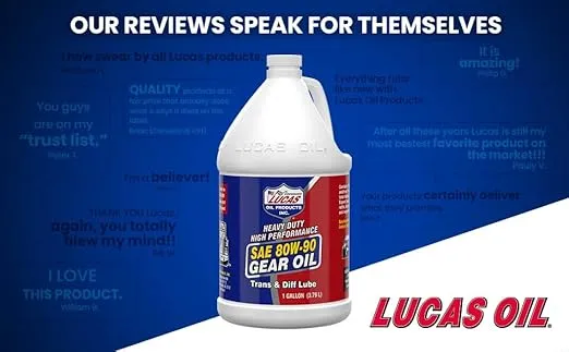 Lucas Oil 10046 SAE 80W-90 Heavy Duty Gear Oil - 1 Gallon