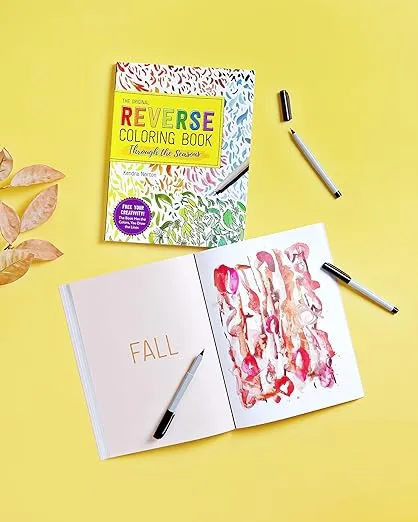 The Reverse Coloring Book™: Through the Seasons: The Book Has the Colors, You Make the Lines
