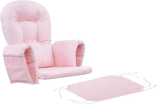 Atoll Glider Rocking Chair Replacement Cushion Set - Pink Gingham One Size