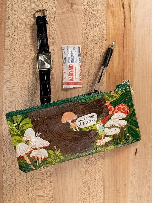 Blue Q Pencil Cases - Chunky Zipper, Sturdy and Easy-to-Clean, 4.25" h x 8.5" w, Made from 95% Recycled Material