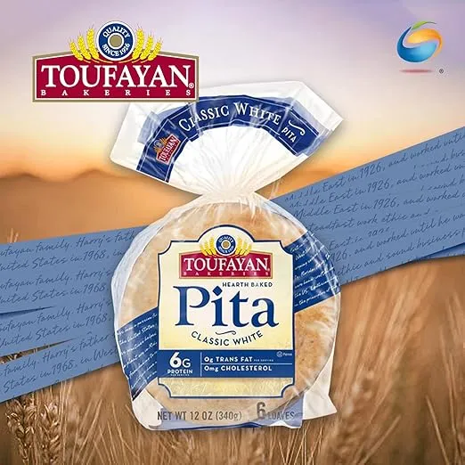 Toufayan, Pita Classic White, 12 Ounce