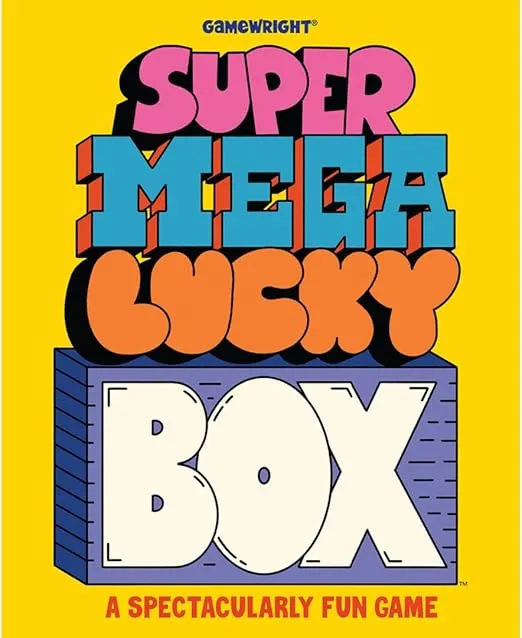 Gamewright - SUPER MEGA LUCKY BOX - The Spectacularly Strategic Game of Probability, Plannning and a Touch of Luck! Cooperative, Excellent Multi-Player to Large Group Gameplay