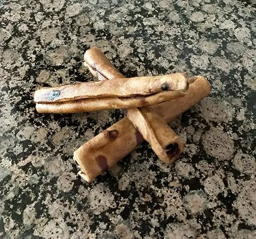 Pet Factory 78130 Beefhide | Dog Chews, 99% Digestive, Rawhides to Keep Dogs Busy While Enjoying, 100% Natural, Peanut Butter Flavored Rolls, Pack of 20 in 5" Size, Made in USA