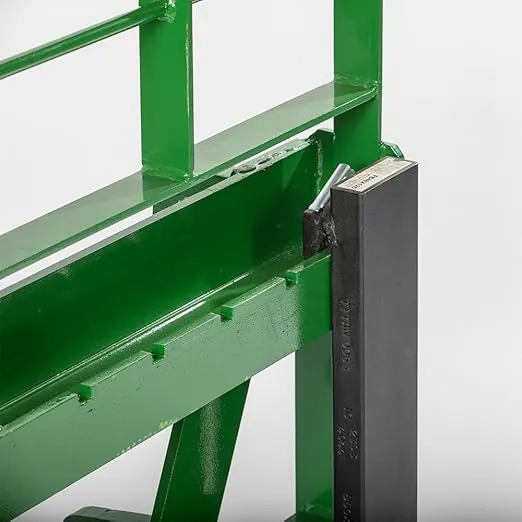 Titan Attachments Pro Series Global Euro Pallet Fork Frame with 48" Fork Blades, Global Style Mounting System, Rated 6,000 LB, C2 Hay Spear Sleeves Included, 2" Receiver Hitch