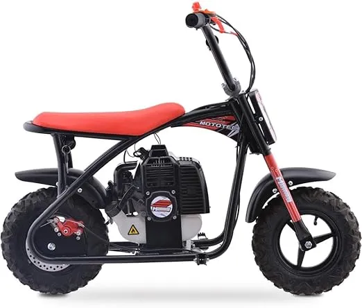 MotoTec Bandit 52cc 2-Stroke Kids Gas Mini Bike Red (MT-MB-52cc-Bandit_Red)