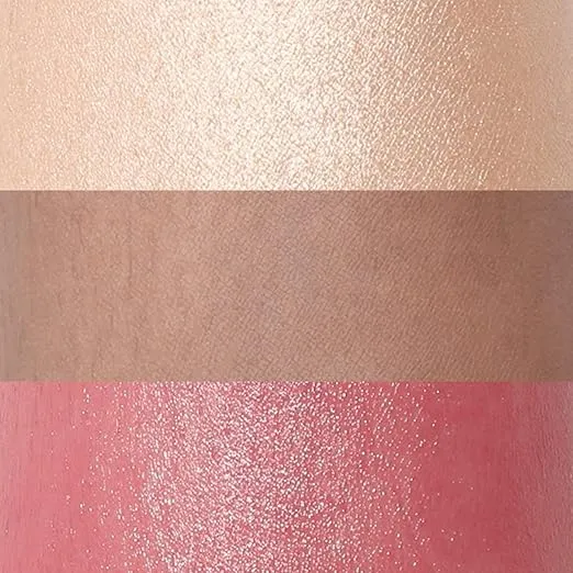 FOCALLURE 3 Pcs Cream Contour Sticks,Shades with Highlighter & Bronzer & Blush,Non-greasy Long-wear Face Contouring Pen,Easy to Sculpt the Face and Create a Lightweight Finishing Makeup,LIGHT-MEDIUM