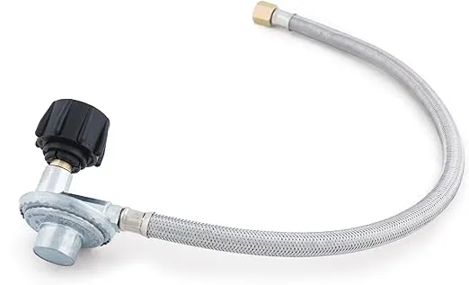 Broil King 68012 Stainless Steel 21" QCC1 Replacement Hose & Regulator for Propane Grills