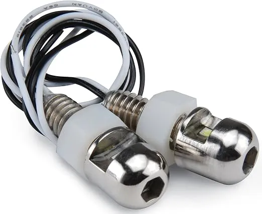 Design Engineering 030302 Lite'N Boltz LED License Plate Lighting Kit with Dome Head, 2 Piece - Satin