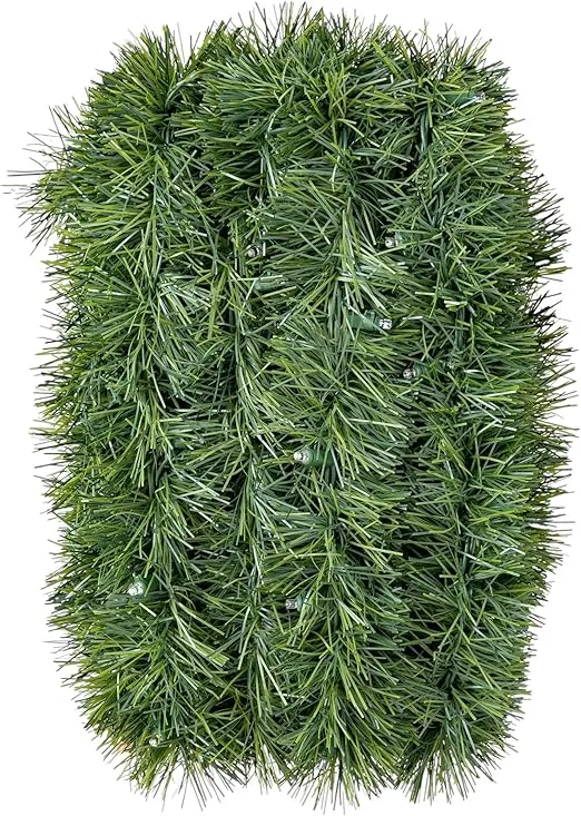 Holiday Christmas Garland 25 ft with 70 pre-Attached Clear LED Lights. Christmas Garland Accent Decor, Garland for Christmas Holiday Season - Indoors & Outdoors.