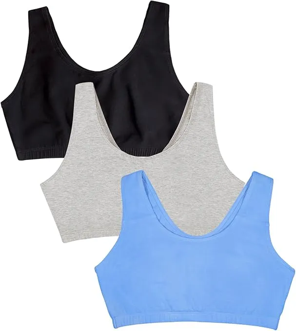 Fruit of the Loom Women's Built Up Tank Style Sports Bra Value Pack