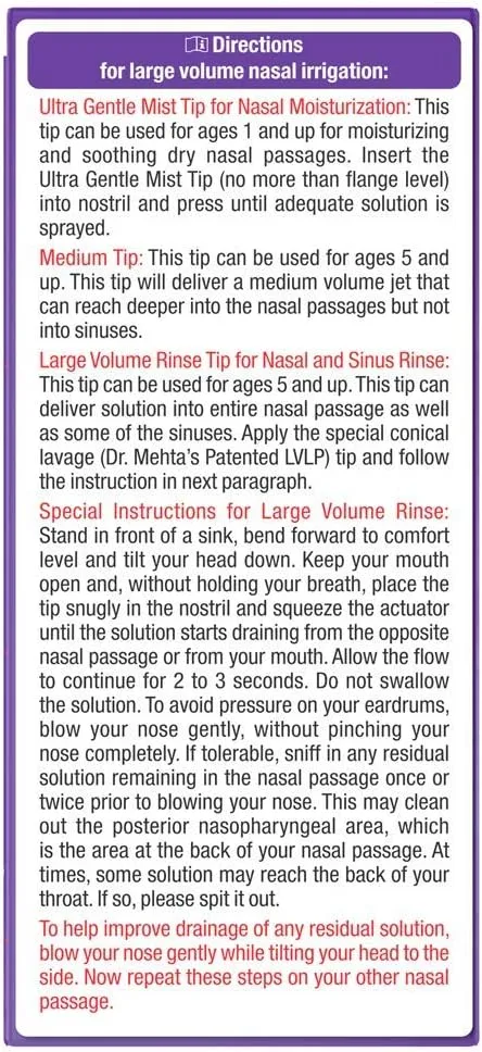 NeilMed NasaMist All in One Multi Purpose Saline Spray, 6.3 Fl Oz