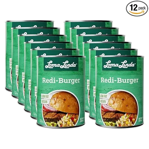 Loma Linda - Plant-Based Meats (Redi-Burger (15 oz.), 12 Pack)