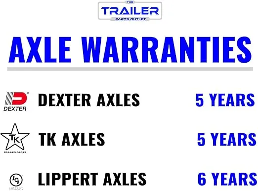The Trailer Parts Outlet - 3.5k TK Trailer Axle - 3500 lb Idler 5 Lug - Dexter Compatible, 73" Hubface 58" Spring Center / 5x4.5 Bolt Pattern