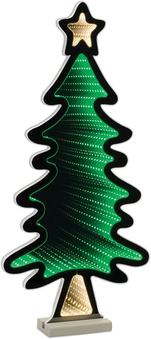 Melrose Tree with Star Infinity Light, 25-inch Height, Acrylic