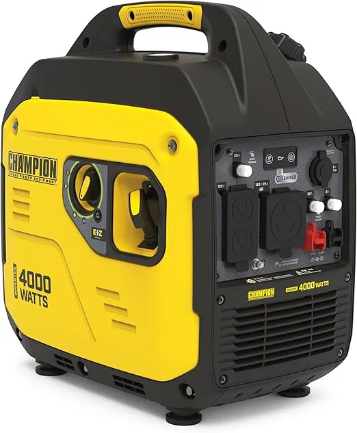 Champion Power Equipment 4000-Watt RV Ready Portable Inverter Generator with Quiet Technology and CO Shield