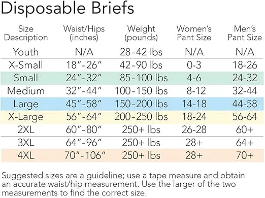 Tranquility Premium ATN Disposable Briefs with Tabs, Overnight Protection Superabsorbent Core for Leak-Free and Full-Fit Comfort, X-Large 60ct Case