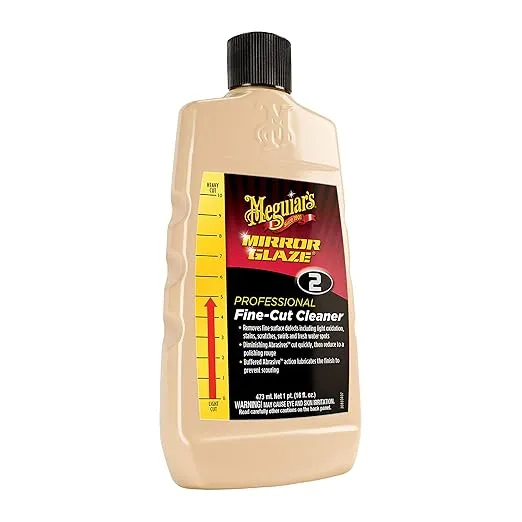 Meguiar's 1DBK7-25 M0216 Mirror Glaze Fine-Cut Cleaner - 16 oz.