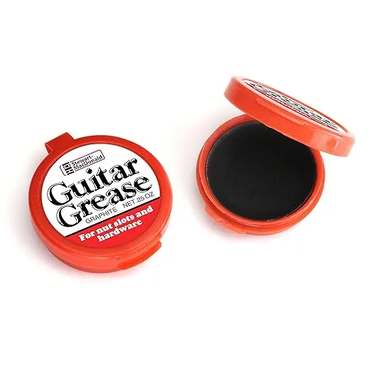 StewMac Guitar Grease Graphite Lubricant Paste for Nut and Saddle Slots, Truss Rod Nuts and Guitar Hardware Pivot Points, 0.25-oz Container