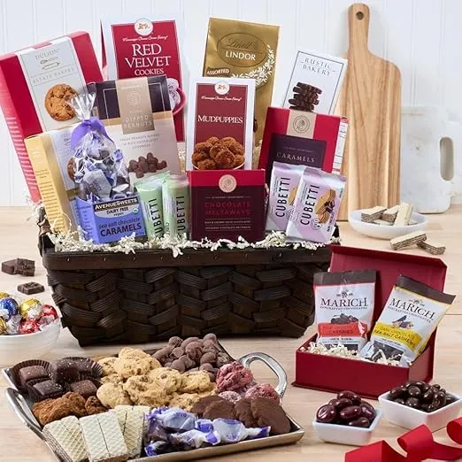 Chocolate Gift Basket Premium of Chocolates, Cookies, and Candy by GourmetGiftBaskets.com