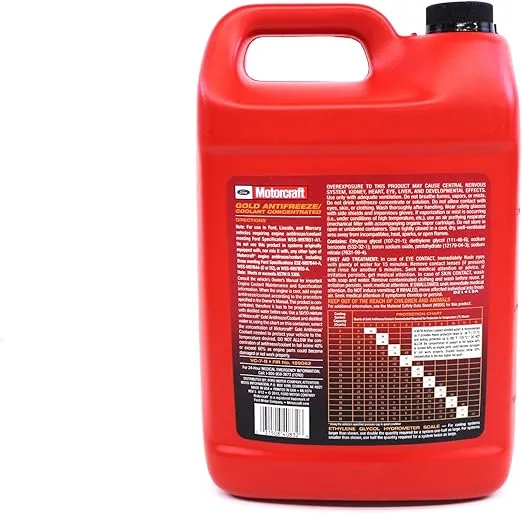 Genuine Ford Accessories (VC-7-B) Gold Concentrated Antifreeze/Coolant - 1 Gallon
