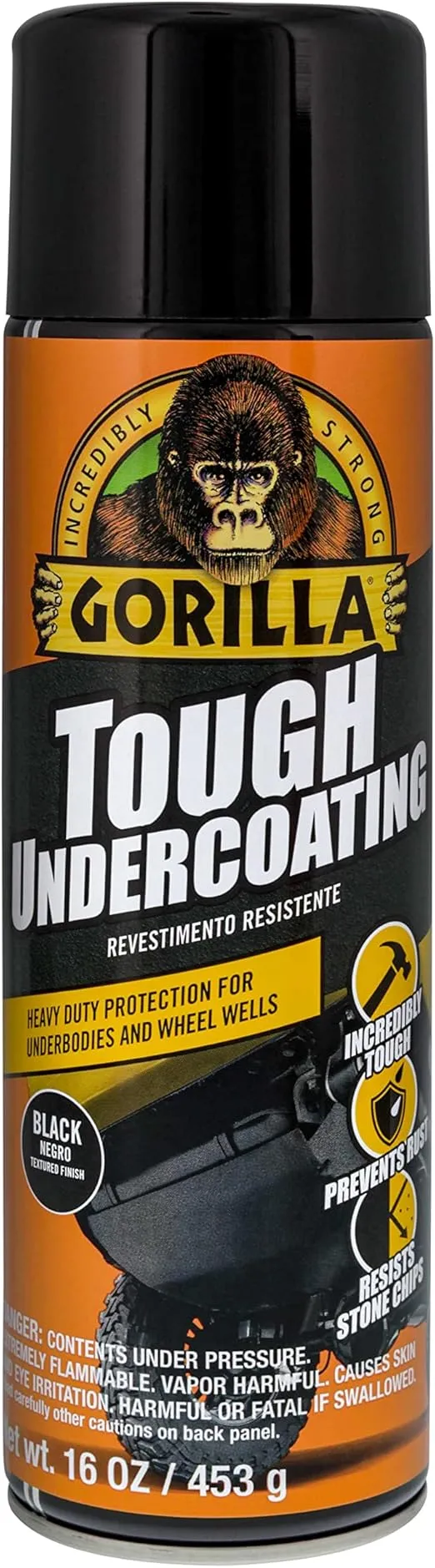 Gorilla Tough Undercoating Black - 16.0 Ounce Aerosol