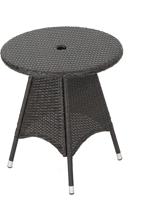 Christopher Knight Home Corsica PE Round Bistro Table, Multibrown