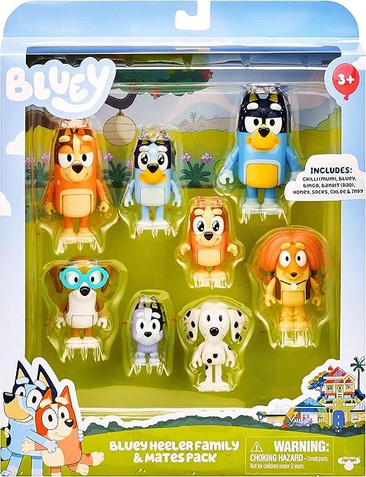 Bluey Heeler Family Figure Pack