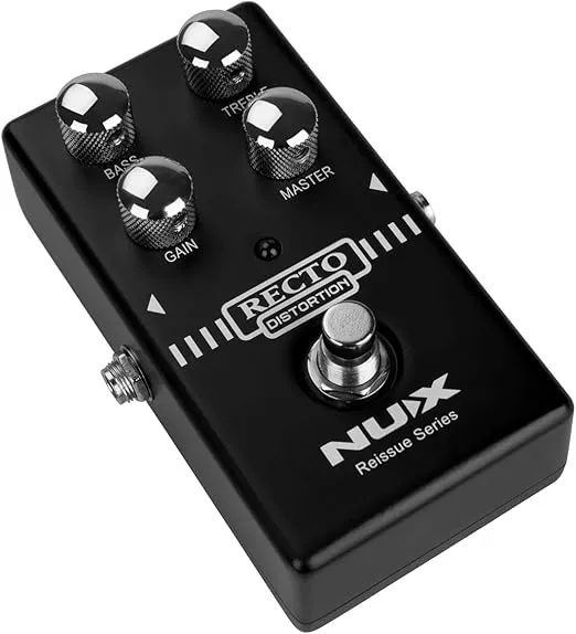 NUX Recto Distortion Guitar Effec pedal the heavy distortion sound with tight bass response