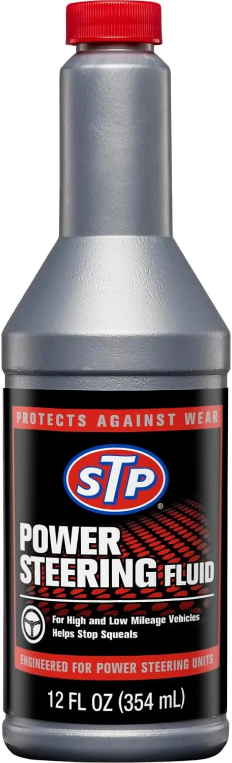 STP Power Steering Fluid, Protects Against Wear and Stops Squeels with all Power Steering Units, 12 Oz