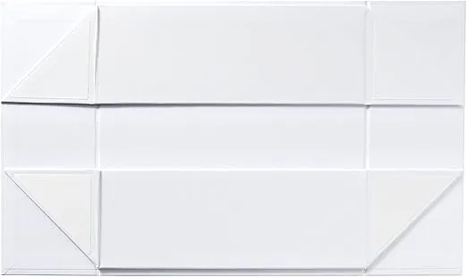 Stockroom Plus 6 Pack Proposal Boxes with Lid for Groomsmen, Bridesmaid, 9.5 x 9.5 x 3.5 Inch Square Glossy White Magnetic Gift Box for Parties, Retail