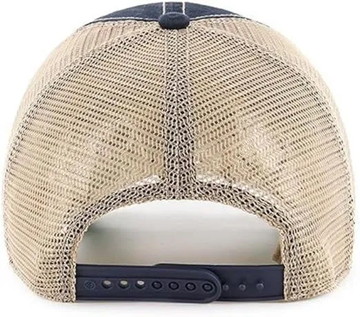 '47 Boston Red Sox Trawler Clean Up Snapback Trucker Hat Baseball Cap - Navy