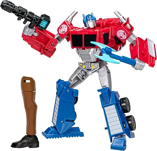 Transformers Toys EarthSpark Deluxe Class Optimus Prime Action Figure, 5-Inch, Robot Toys for Kids Ages 6 and Up