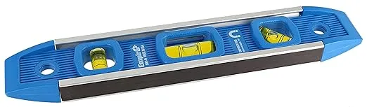 Empire 581-9 9-Inch Dark Blue Aluminum-Sided Dark Blue Torpedo Level with Overhead Viewing Slot (3-Pack)