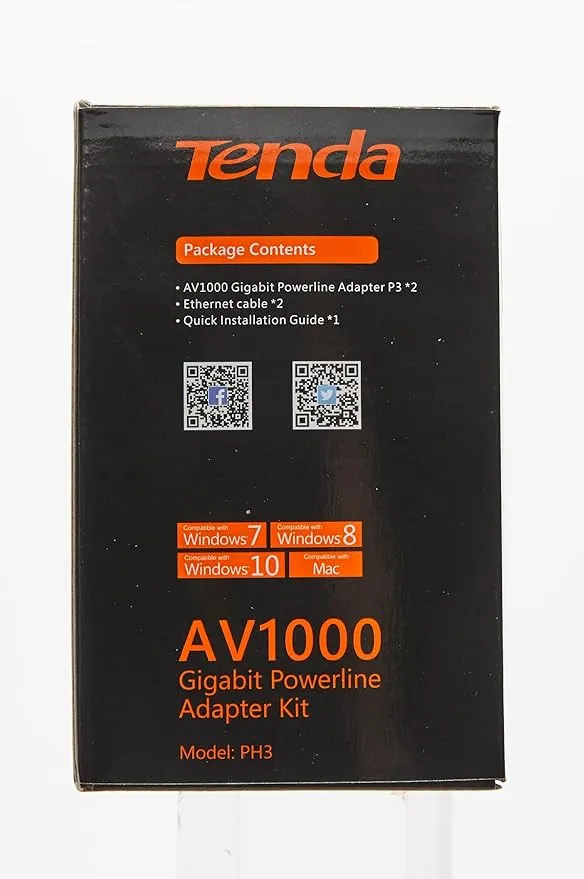 Powerline Set 1000Mbps Tenda AH3