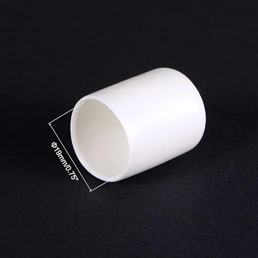 uxcell 20pcs Round Rubber End Caps 3/4"(19mm) White Vinyl Cover Screw Thread Protectors