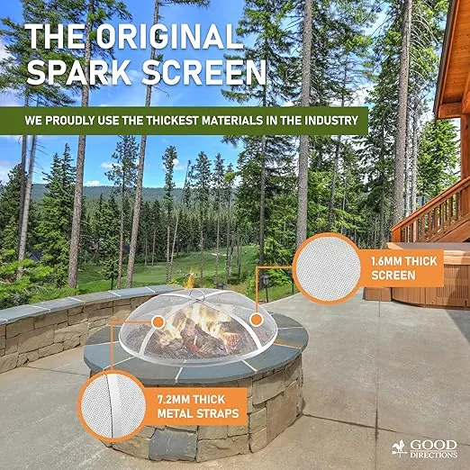 Good Directions 27” Heavy Duty Stainless Steel Spark Screen