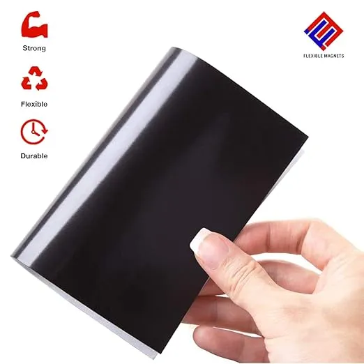Flexible Magnets Self Adhesive Magnetic Sheets - Make Anything a Magnet - Magnetic Adhesive Sheets -Premium Quality Peel and Stick Magnets 20 mil (Pack of 100, 8.5" x 11")