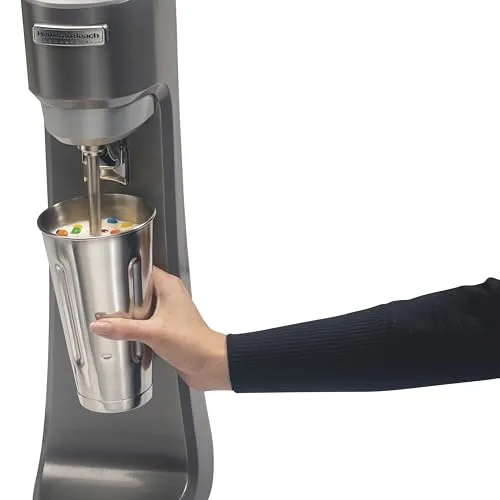 Hamilton Beach Commercial Drink Mixer, Single-Spindle for Ice-Cream Shops and Bars, Gray
