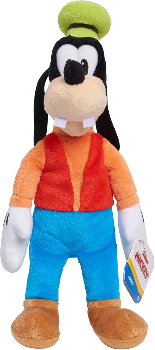 Disney Junior Mickey Mouse Small Plushie Goofy Stuffed Animal, Kids Toys for Ages 2 Up by Just Play